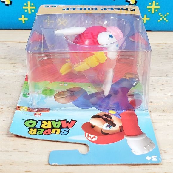 Jakks Pacific Super Mario CHEEP CHEEP 2.5" Nintendo Video Game Collectible New - Picture 4 of 5
